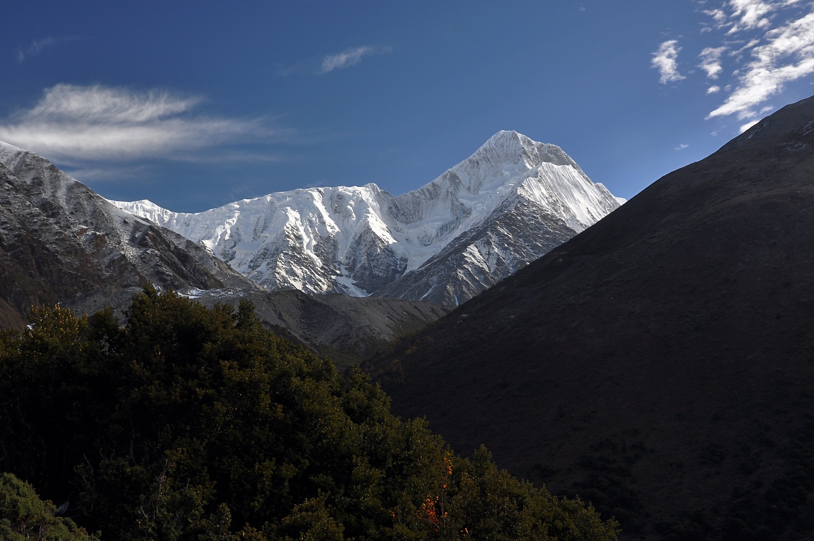 贡嘎西北山脊